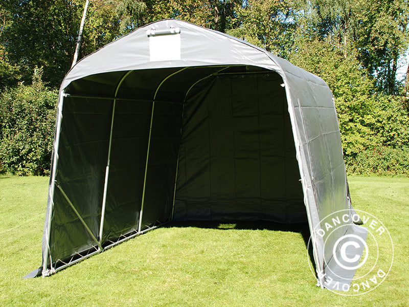 Opbevaringstelt PRO 2,4x3,6x2,34m PVC, Grå