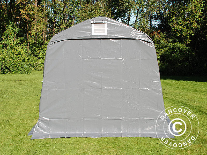 Opbevaringstelt PRO 2,4x3,6x2,34m PVC, Grå