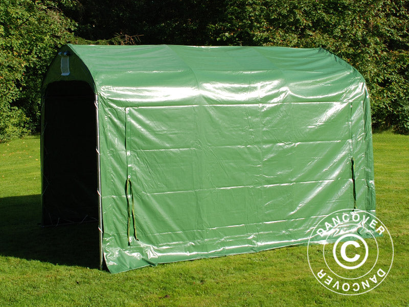 Opbevaringstelt PRO 2,4x3,6x2,34m PVC, Grøn
