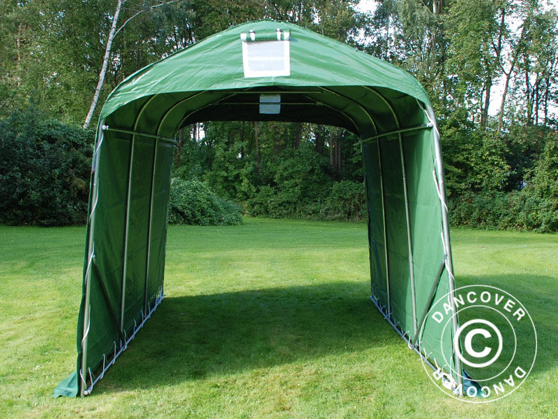 Opbevaringstelt PRO 2,4x3,6x2,34m PVC, Grøn