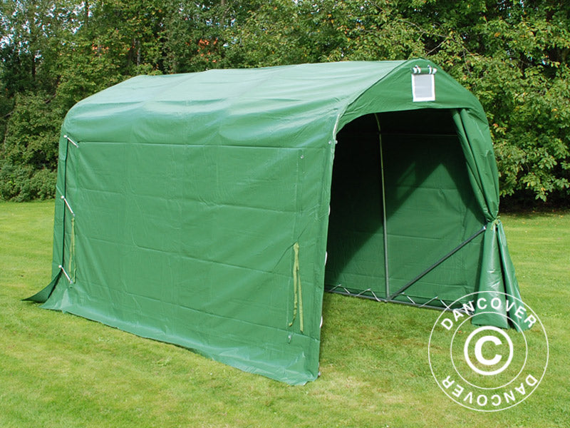 Opbevaringstelt PRO 2,4x3,6x2,34m PVC, Grøn