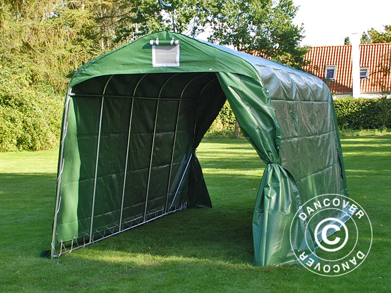 Opbevaringstelt PRO 2,4x6x2,34m PVC, Grøn