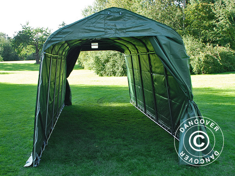 Opbevaringstelt PRO 2,4x6x2,34m PVC, Grøn