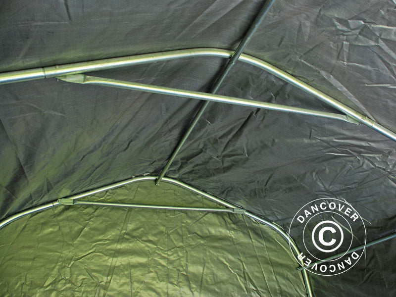 Opbevaringstelt PRO 2,4x2,4x2m PE, med underlag, Grå