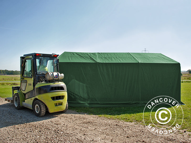 Lagertelt PRO 4x6x2x3,1m, PVC, Grøn