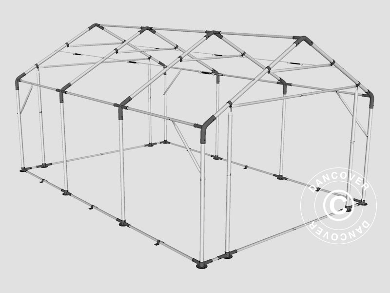 Lagertelt PRO 4x6x2x3,1m, PVC, Grøn