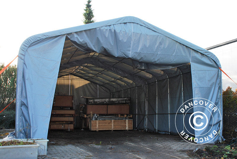 Lagertelt PRO 6x6x3,7m PVC, Grå