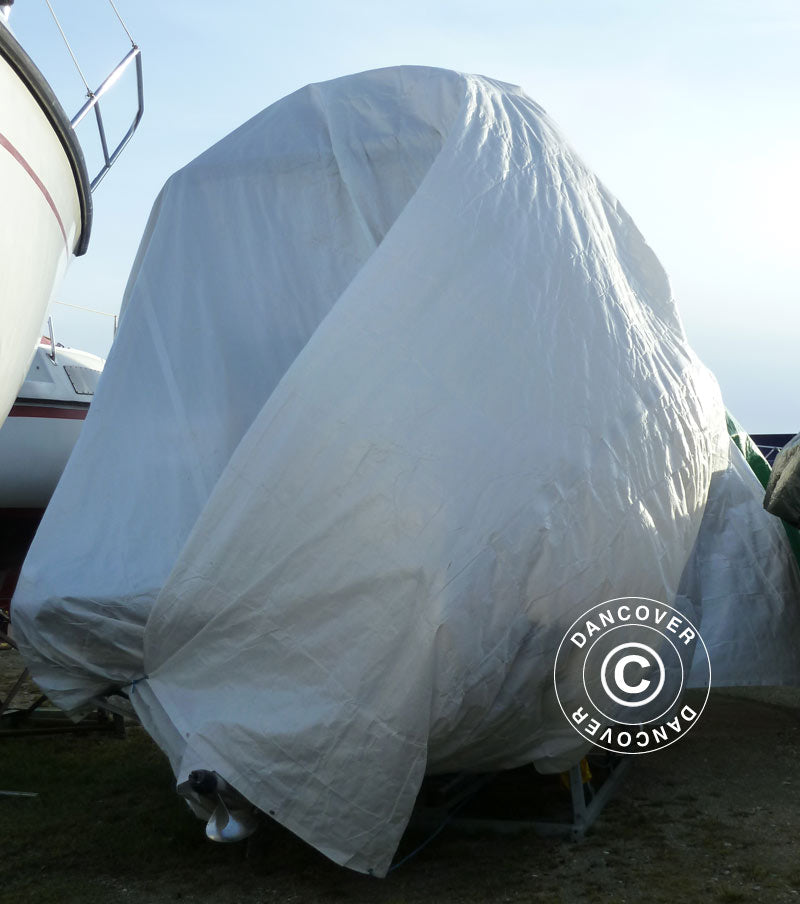 Presenning 6x14m, PE 300g/m², Hvid