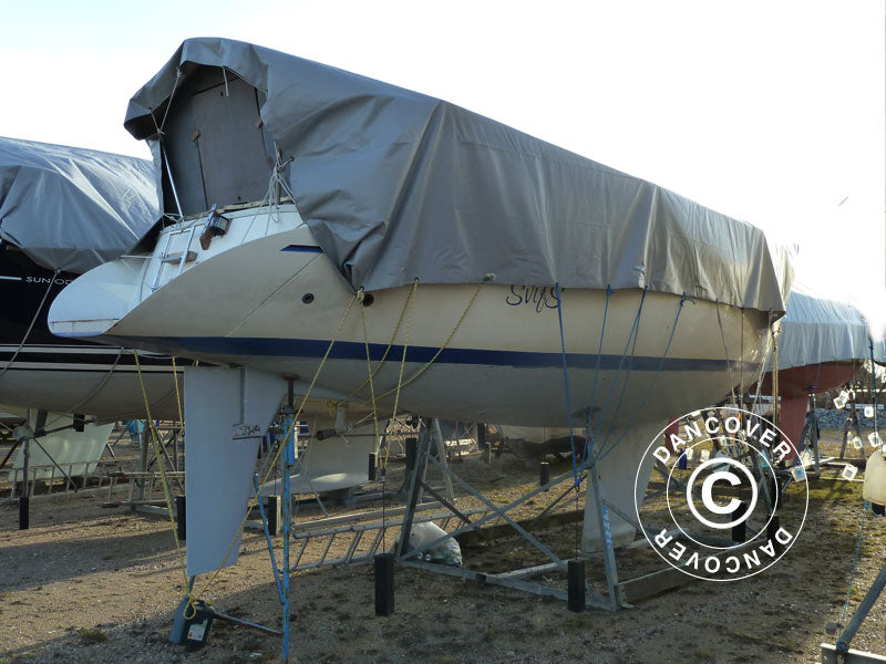 Presenning 6x10m, PVC 500g/m², Grå