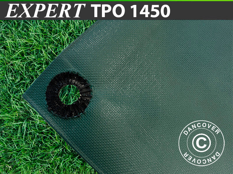 Presenning 3,5x6m, TPO, 350 g/m², Grøn