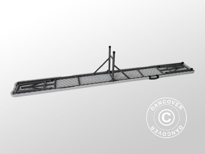 Foldebænke 244x30x43cm, Lysegrå (25 stk.)