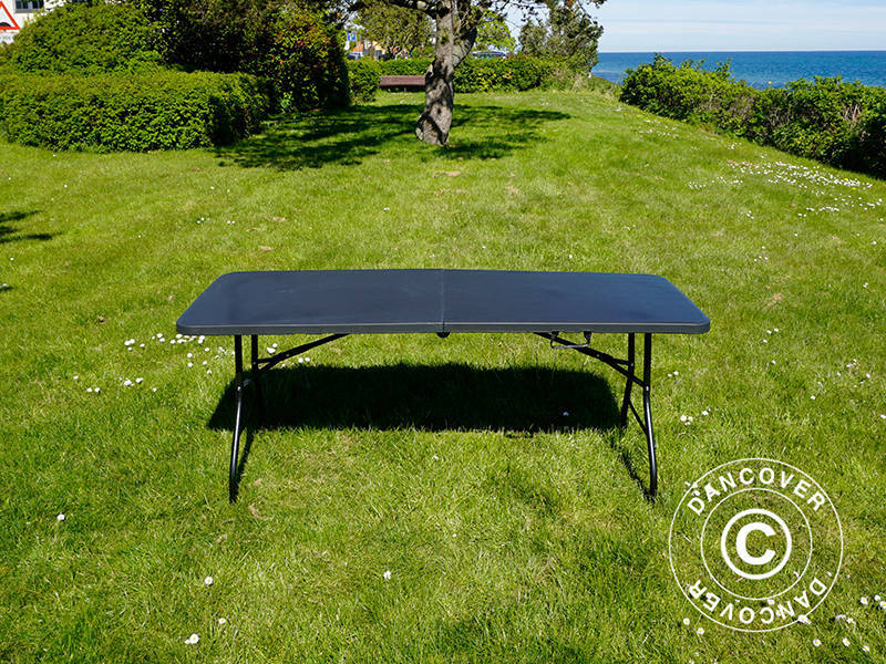 Klapbord 180x74x74cm, Sort (10 stk.)