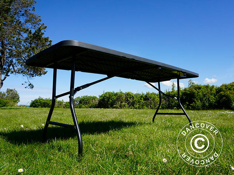 Klapbord 180x74x74cm, Sort (10 stk.)