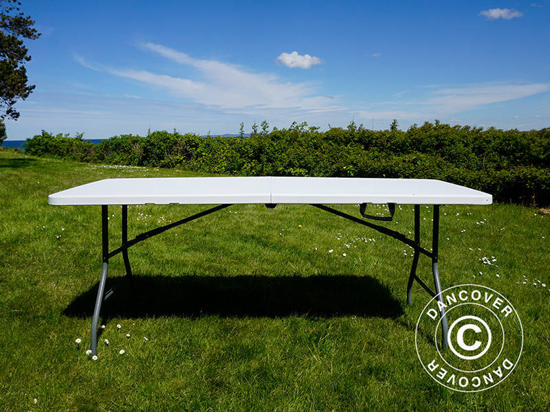 Klapbord 180x74x74cm, Lysegrå (25 stk.)