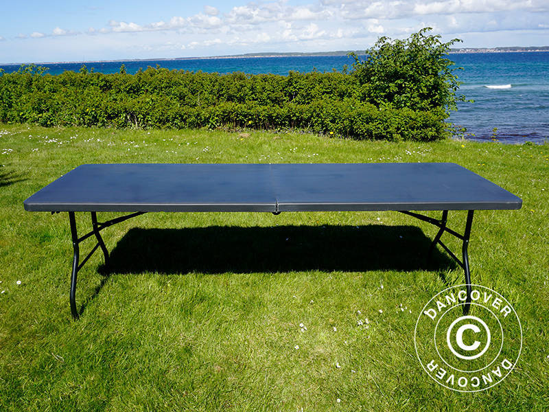 Klapbord 240x76x74cm, Sort (10 stk.)