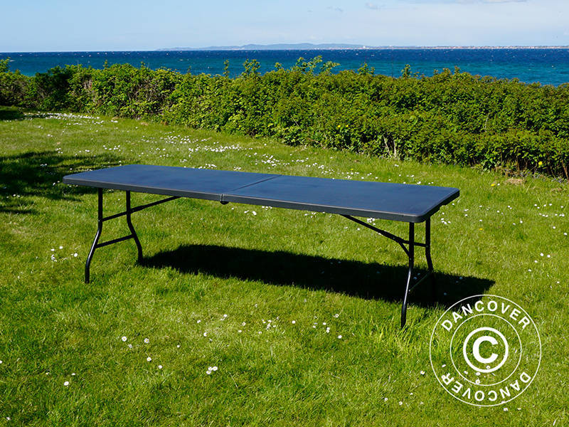 Klapbord 240x76x74cm, Sort (10 stk.)