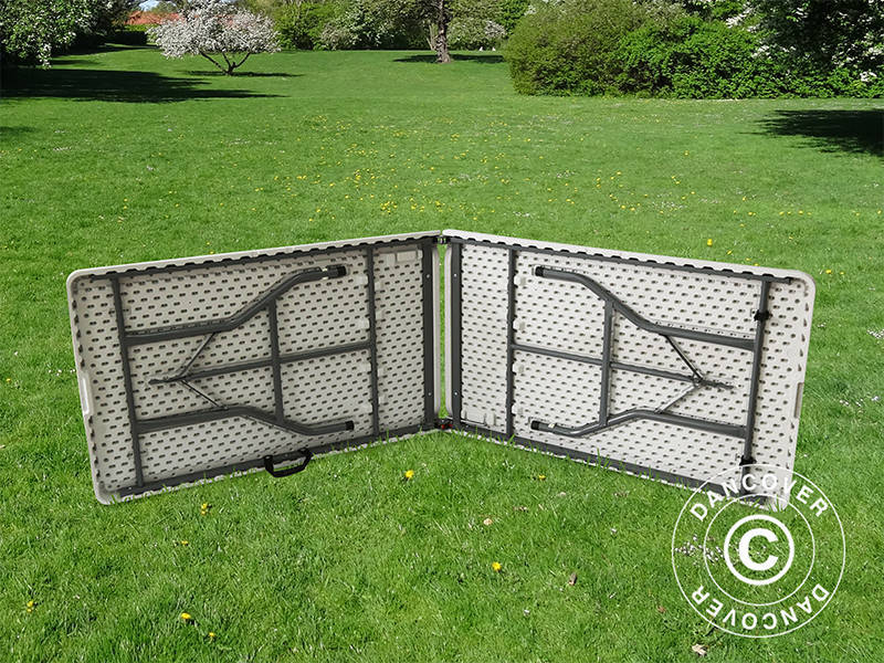 Klapbord 240x76x74cm, Lysegrå (1 stk.)