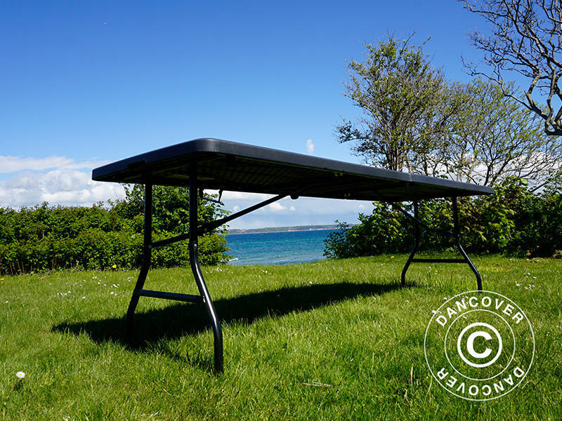 Klapbord 240x76x74cm, Sort (1 stk.)