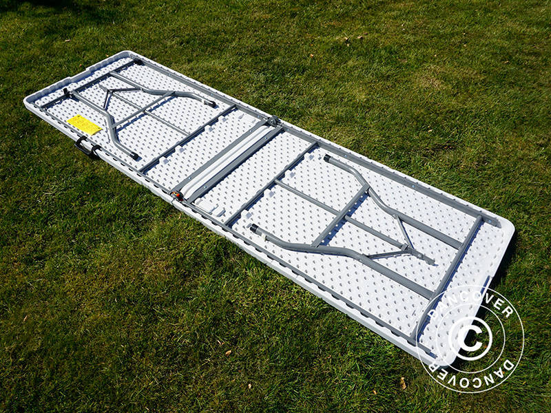 Klapbord 240x76x74cm, Lysegrå (25 stk.)