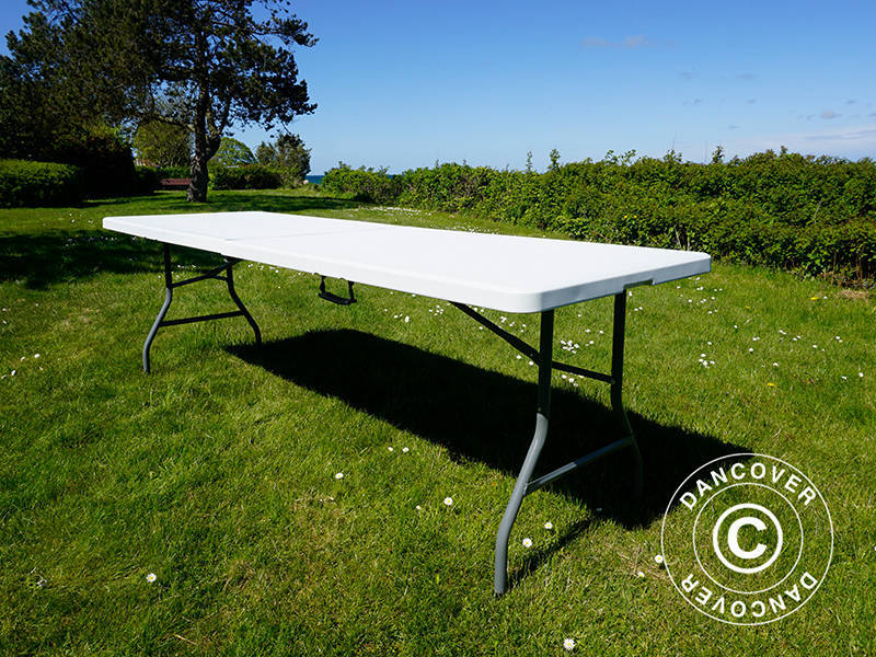 Klapbord 240x76x74cm, Lysegrå (25 stk.)