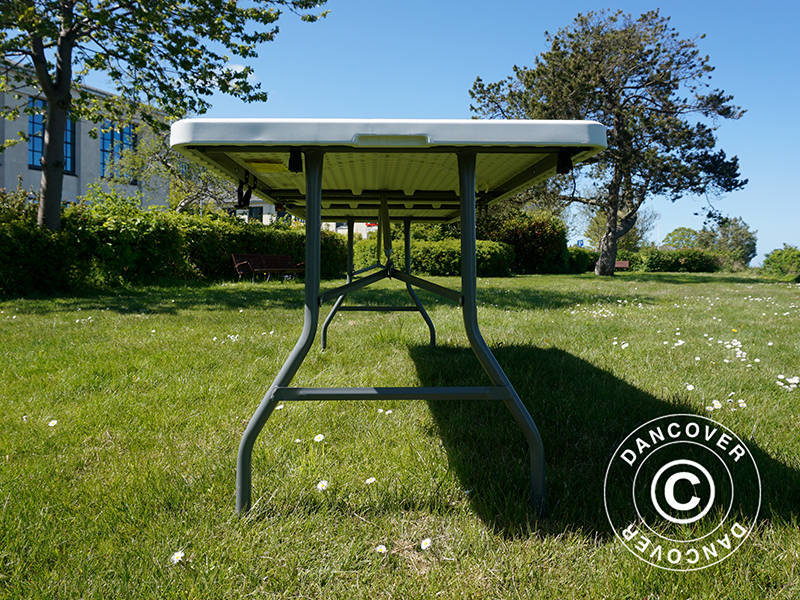 Klapbord 240x76x74cm, Lysegrå (25 stk.)