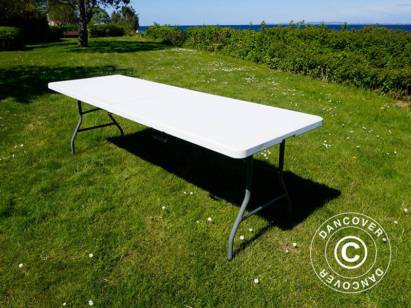 Klapbord 240x76x74cm, Lysegrå (25 stk.)