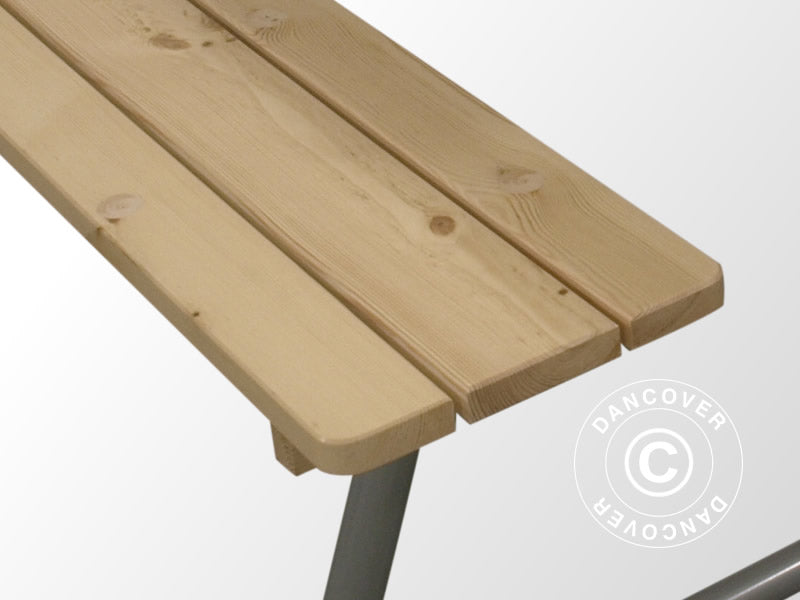 Bord/bænkesæt, 1,75x1,60m, Natur