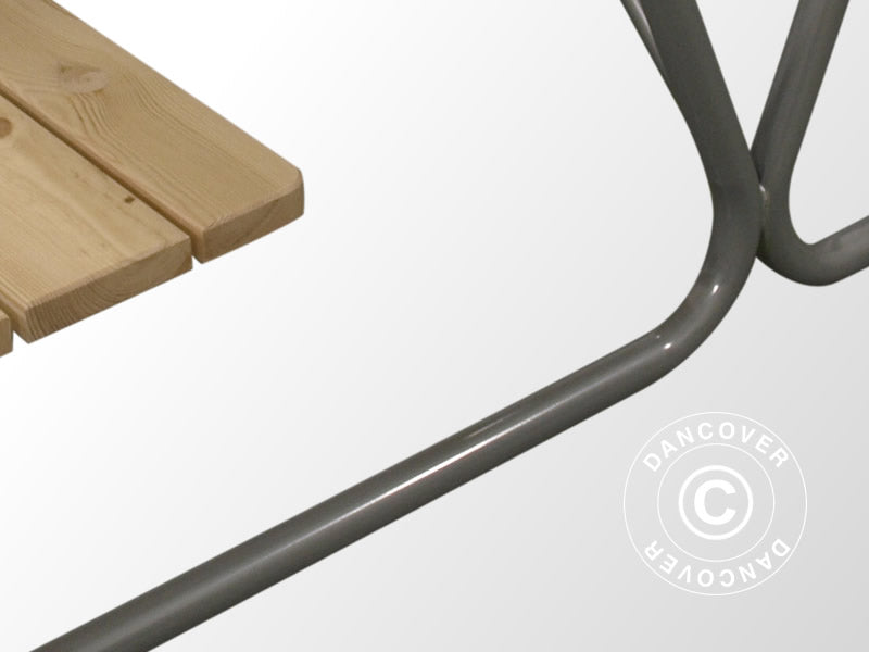 Bord/bænkesæt, 1,75x1,60m, Natur