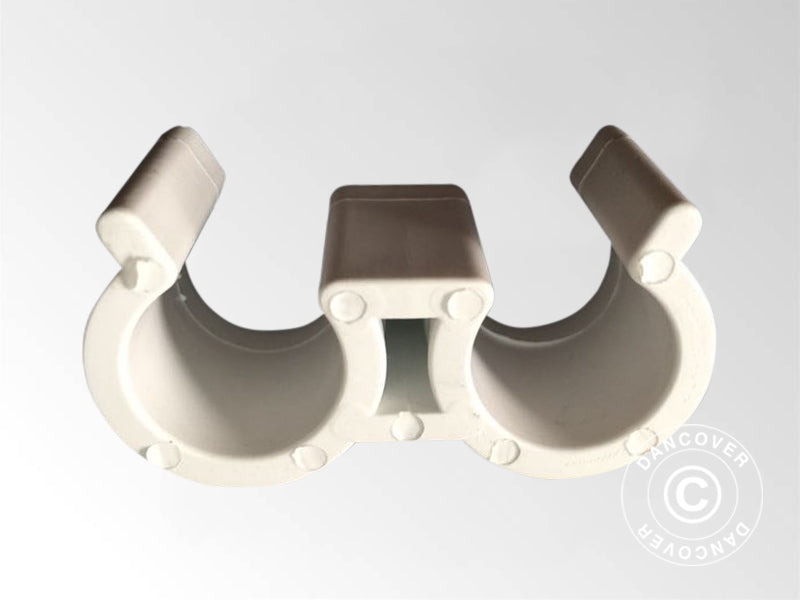 Stoleclips (20 stk.), Hvid