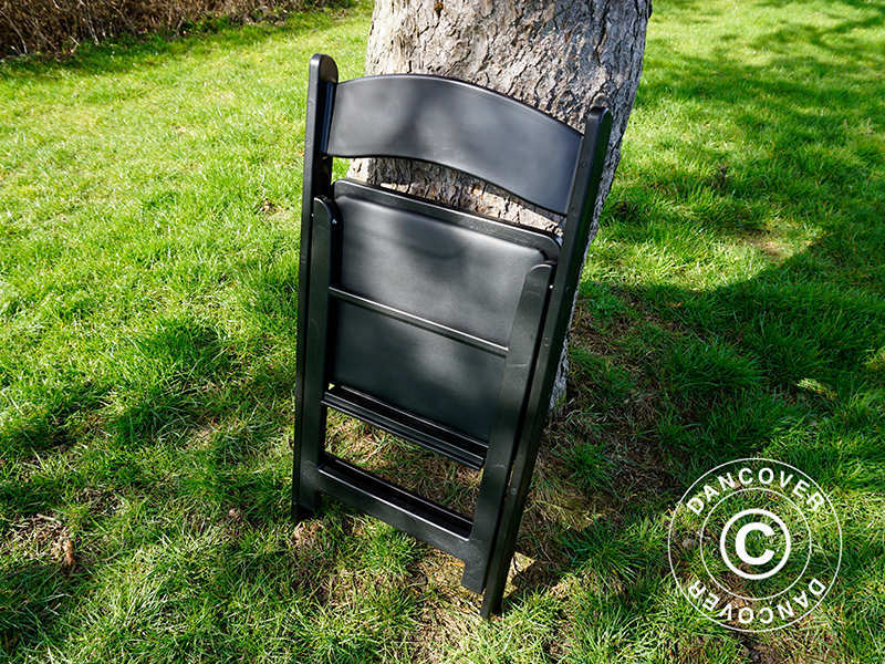 Klapstole, Sort, 44x46x77cm, 4 stk.