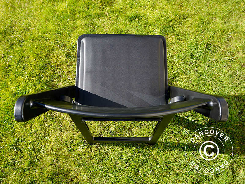 Klapstole Sort 44x46x77cm, 8 stk.