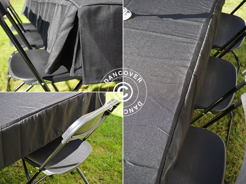 Dug 244x76x20cm, Sort