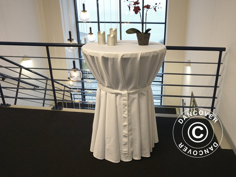 Dug Ø80x110cm, Hvid