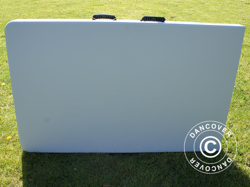 Festpakke, 1 klapbord (240cm) + 8 stole, Lysegrå/Hvid