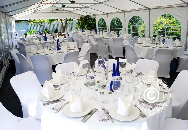 Stræk stolebetræk 44x44x80cm, Hvid (1 stk.)