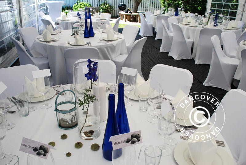 Stræk stolebetræk 44x44x80cm, Hvid (1 stk.)