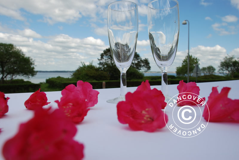 Strækdug 183x75x74cm, Hvid