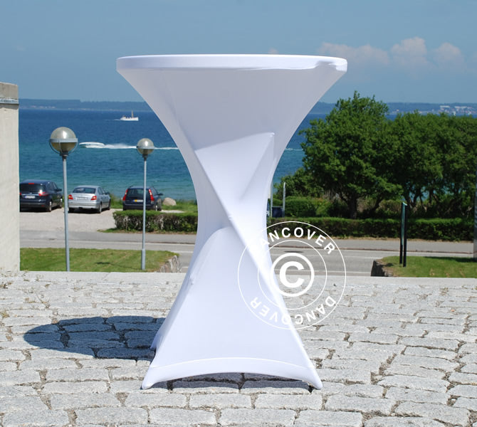 Strækdug Ø80x110cm, Hvid