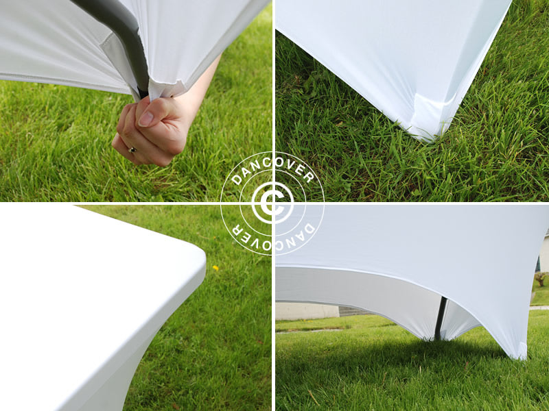 Strækdug 150x72x74cm, Hvid