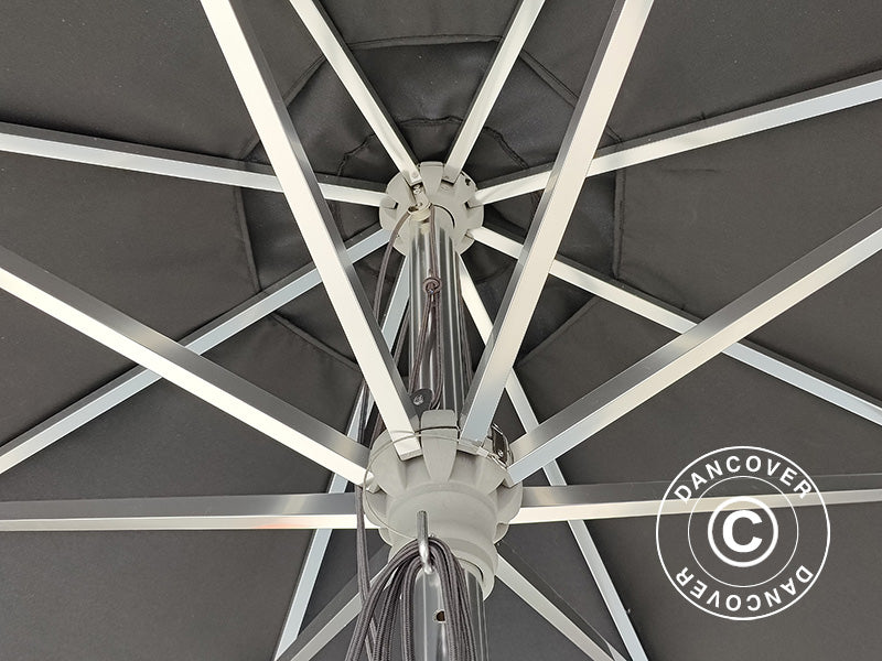 Parasol Bermuda, Ø3m, Sort