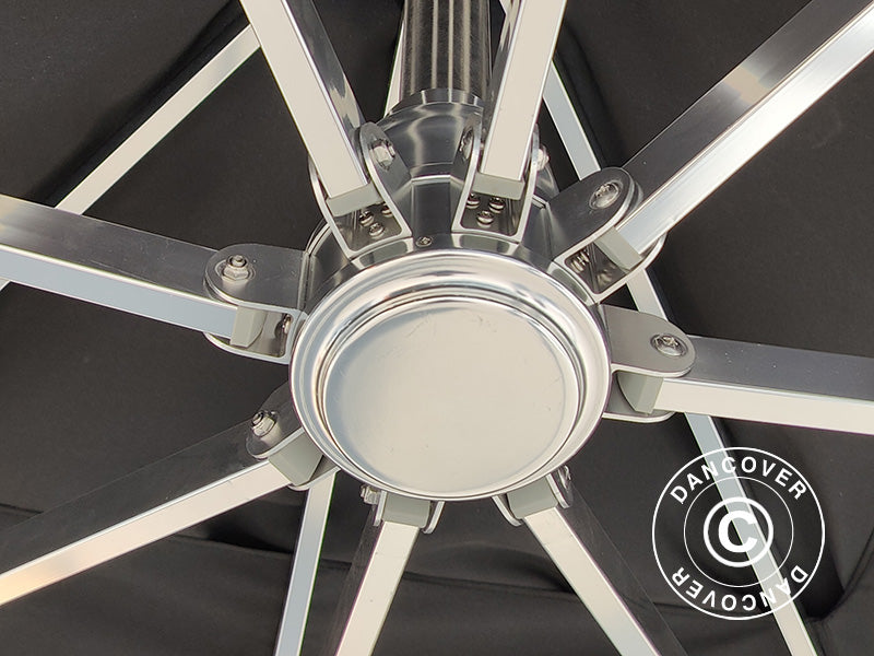 Hængeparasol Bahamas, Ø4m, Sort