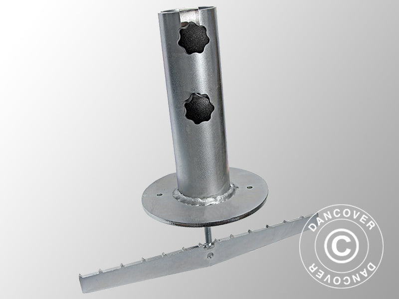 Parasolfod til træterrasse eller -bord, Sølv