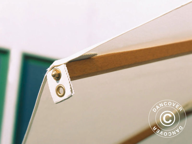 Parasol Palladio Standard med frise, 3x4m, Natur