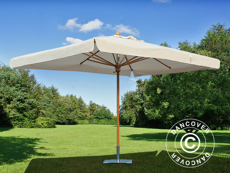 Parasol Palladio Standard med frise, 3x4m, Natur