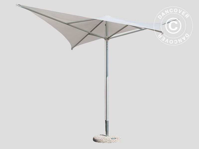 Parasol Vela, 2x2m, Grå taupe