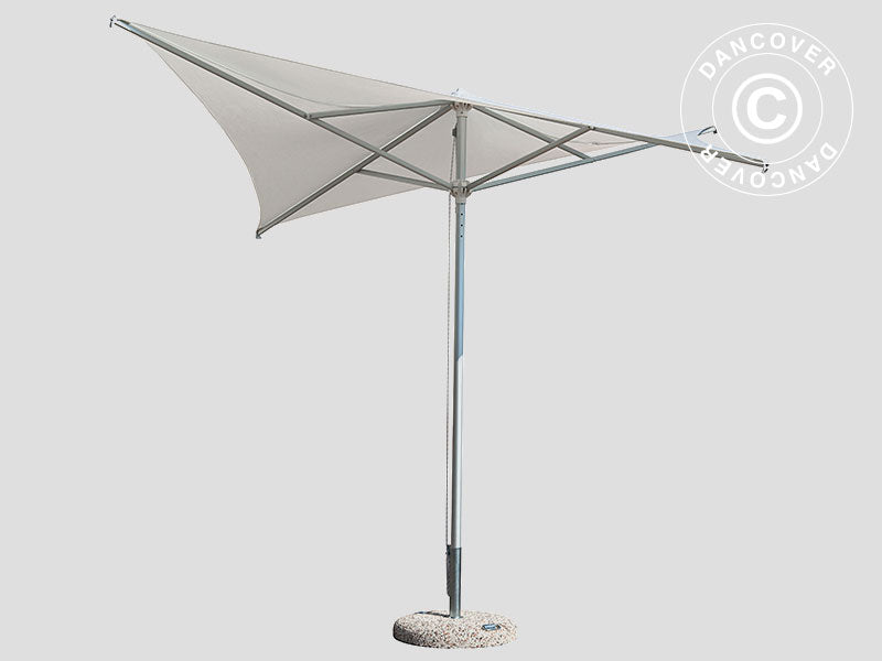 Parasol Vela, 2x2m, Grå taupe