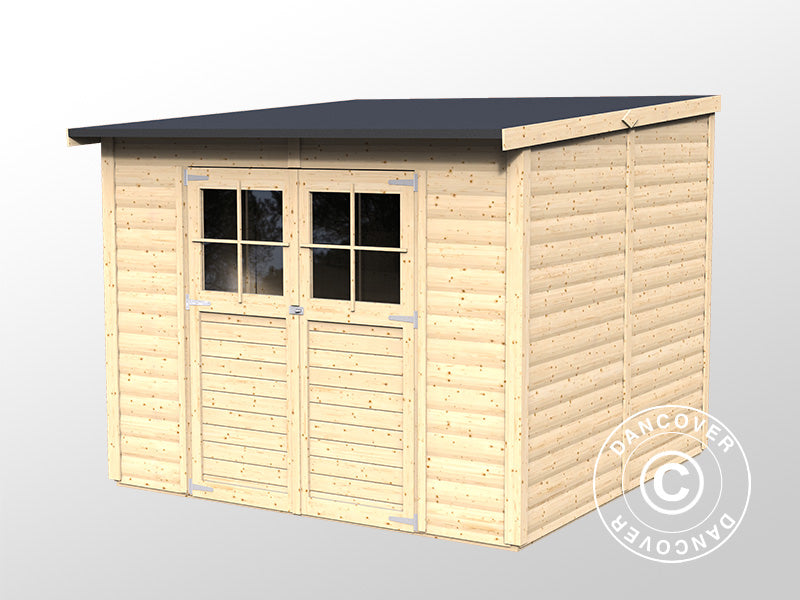 Redskabsskur i træ, Bertilo Alster 4, 2,44x2,39x2,1m, 5,83m²