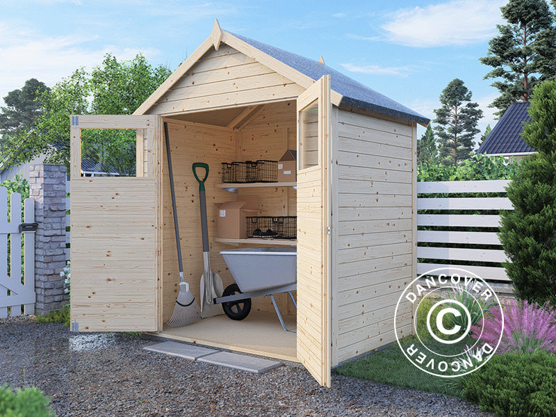 Redskabsskur i træ, Bertilo Sylt 1, 1,8x1,2x2,25m, 2,16m²