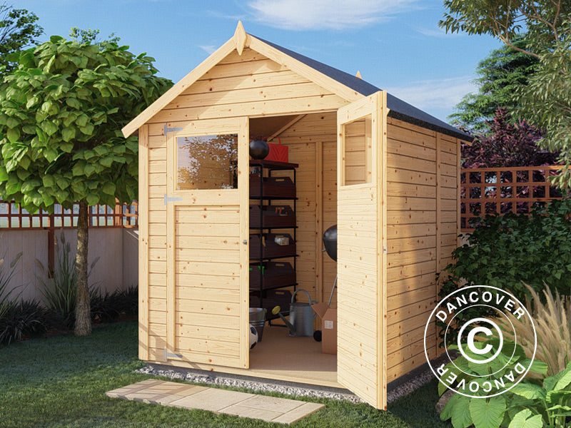 Redskabsskur i træ, Bertilo Sylt 2, 1,8x1,74x2,25m, 3,1m²