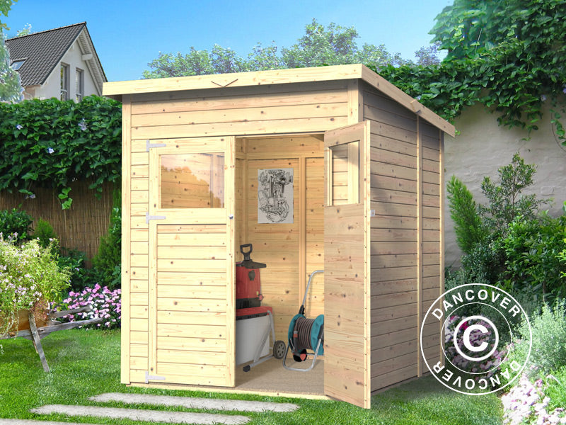 Redskabsskur i træ, Bertilo Amrum 2, 1,74x1,8x2,1m, 3,13m²